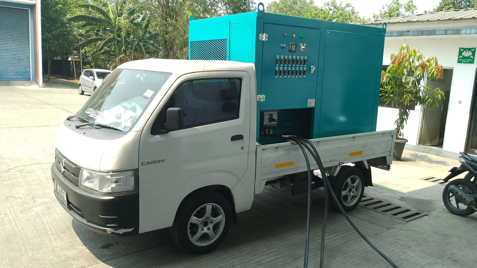 Peralatan Genset untuk kegiatan assessment kelistrikan